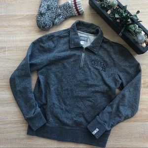 ROOTS quarter zip sweater
